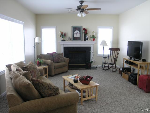 2128 Terry Road Nazareth, PA 18064 - Photo 8 of 15 a living room with furniture and a fireplace