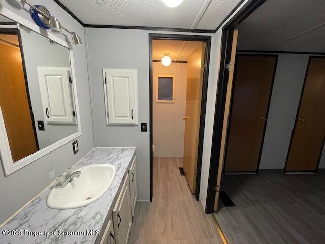 69 Robin Lane Gouldsboro, PA 18424 - Photo 14 of 22 a bathroom with a granite countertop sink toilet a mirror and shower