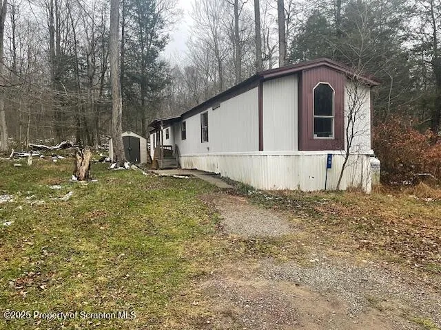 a house view with a outdoor space