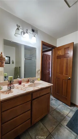 a view of hall way with furniture