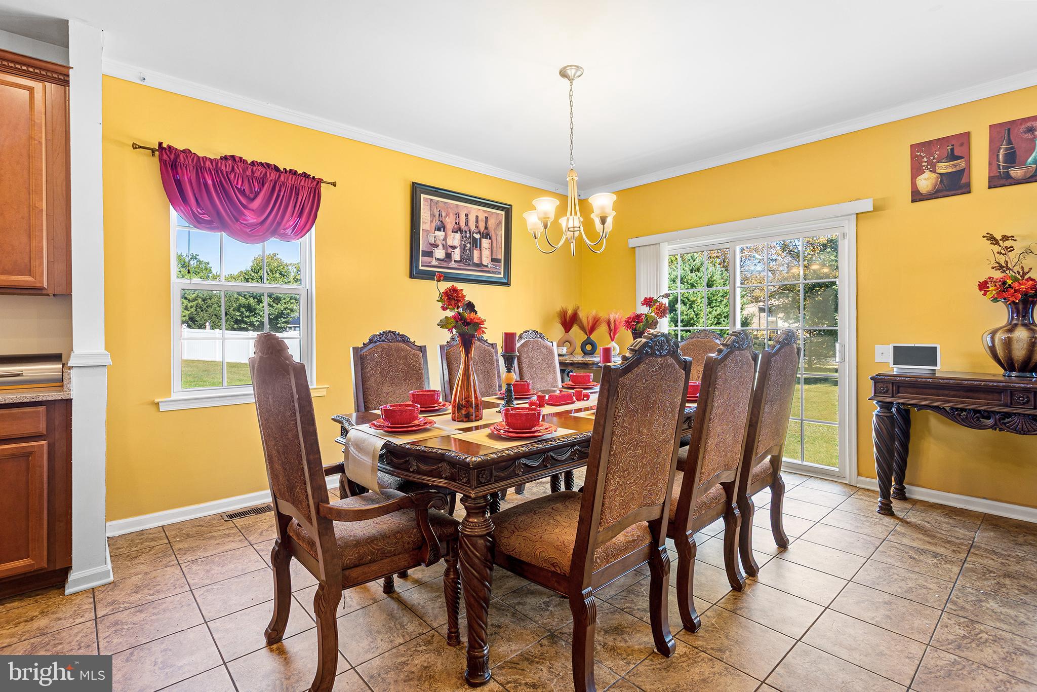 323 Pigott Drive Florence, NJ 08518 - Photo 9 of 36 a view of a dining room with furniture window and outside view