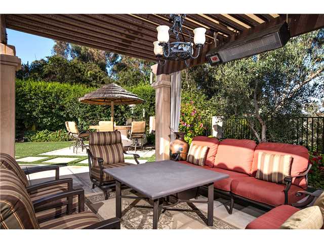 188 Candy Lane Encinitas, CA 92024 - Photo 20 of 25 Outdoor entertaining pergola with speakers & overhead heater.