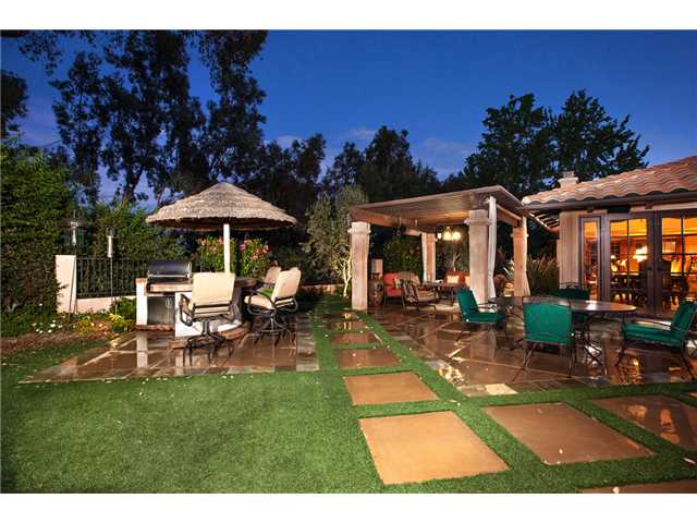 188 Candy Lane Encinitas, CA 92024 - Photo 4 of 25 Backyard featuring built-in barbecue with refrigerator, seating and pergola.