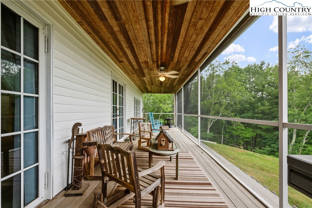 175 Olive Ridge Drive Crumpler, NC 28617 - Photo 43 of 50 a view of balcony with furniture