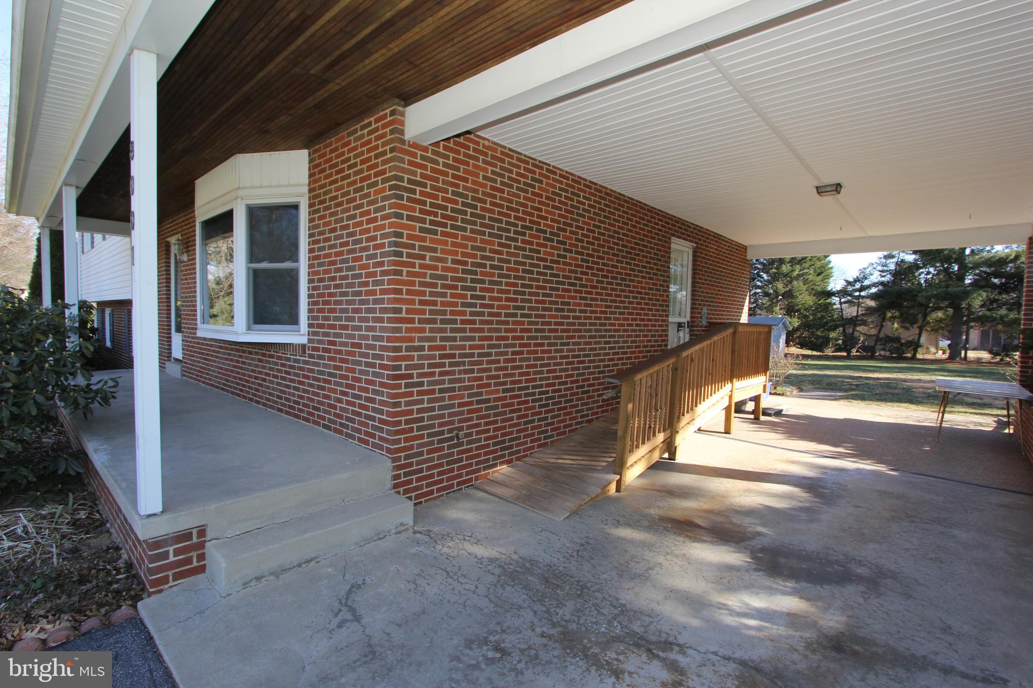 8001 Clearfield Road Frederick, MD 21702 - Photo 45 of 55 Oversized carport with ramp access to main level