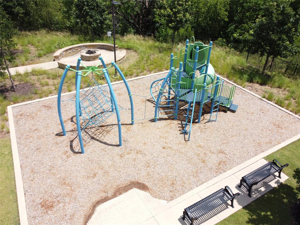 7280 Panicum Drive Frisco, TX 75033 - Photo 34 of 36 a view of a swimming pool with a patio and a yard