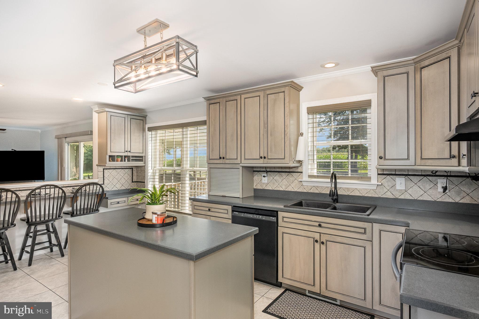 1301 Hopewell Road Port Deposit, MD 21904 - Photo 19 of 47 Kitchen with Kraftmaid Pewter Glazed cabinetry.