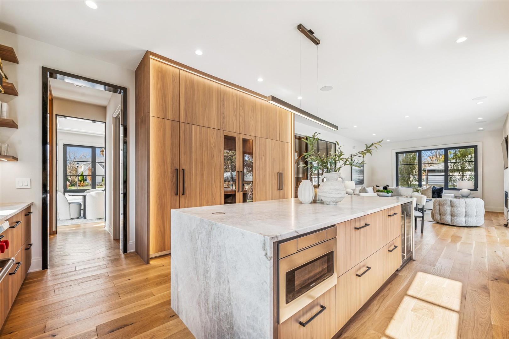 377 Prairie Avenue Elmhurst, IL 60126 - Photo 21 of 64 a large white kitchen with a large window