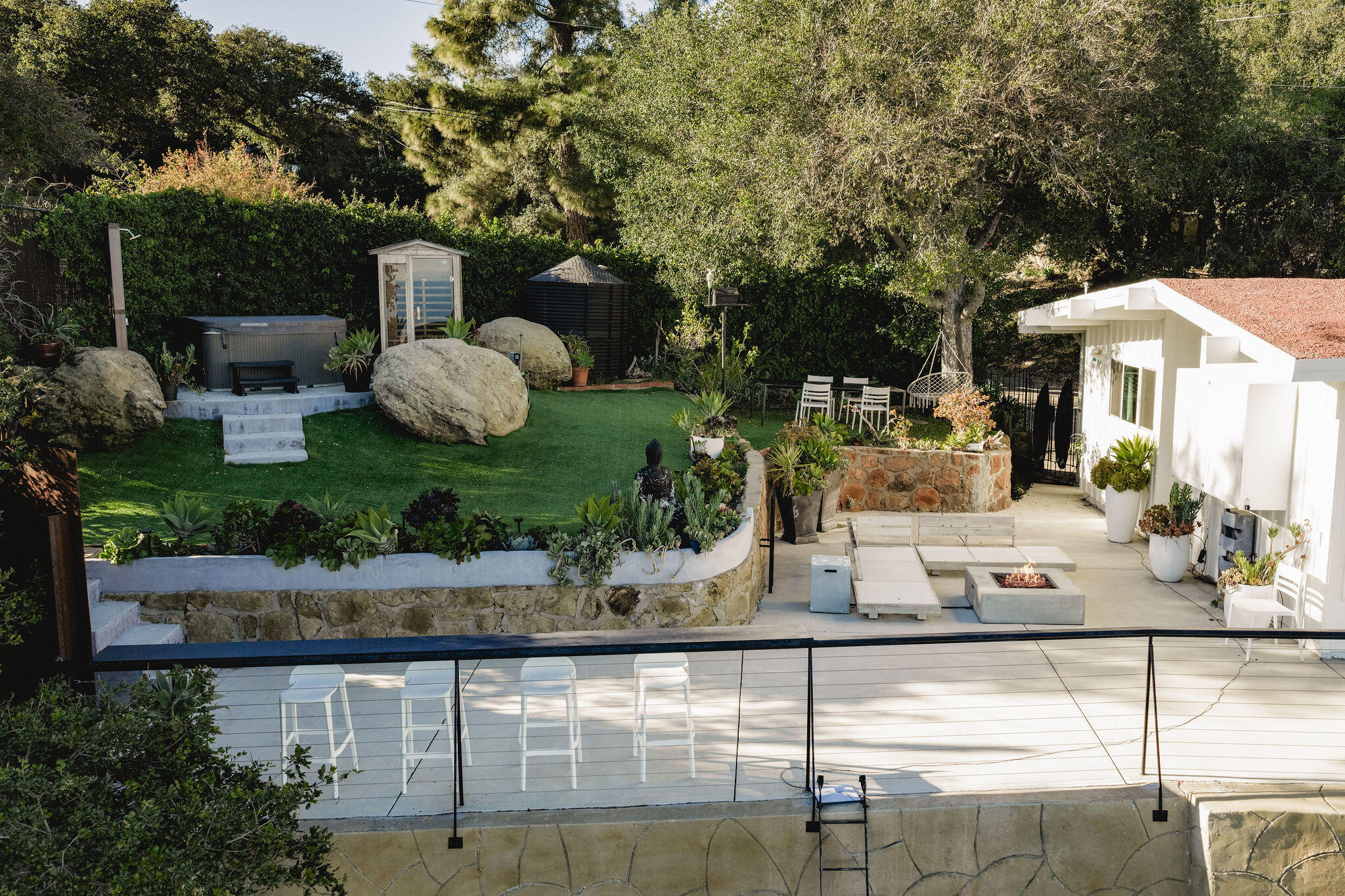 4825 Rim Road Santa Barbara, CA 93105 - Photo 29 of 36 "Fun zone" firepit, spa, sauna, etc