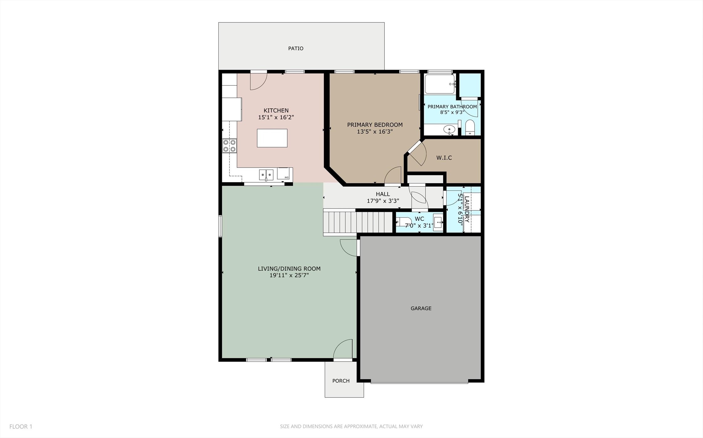 505 Granger Road Georgetown, TX 78626 - Photo 33 of 34 Floor plan of main level.