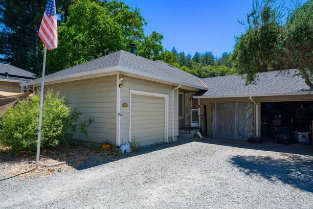 a front view of a house