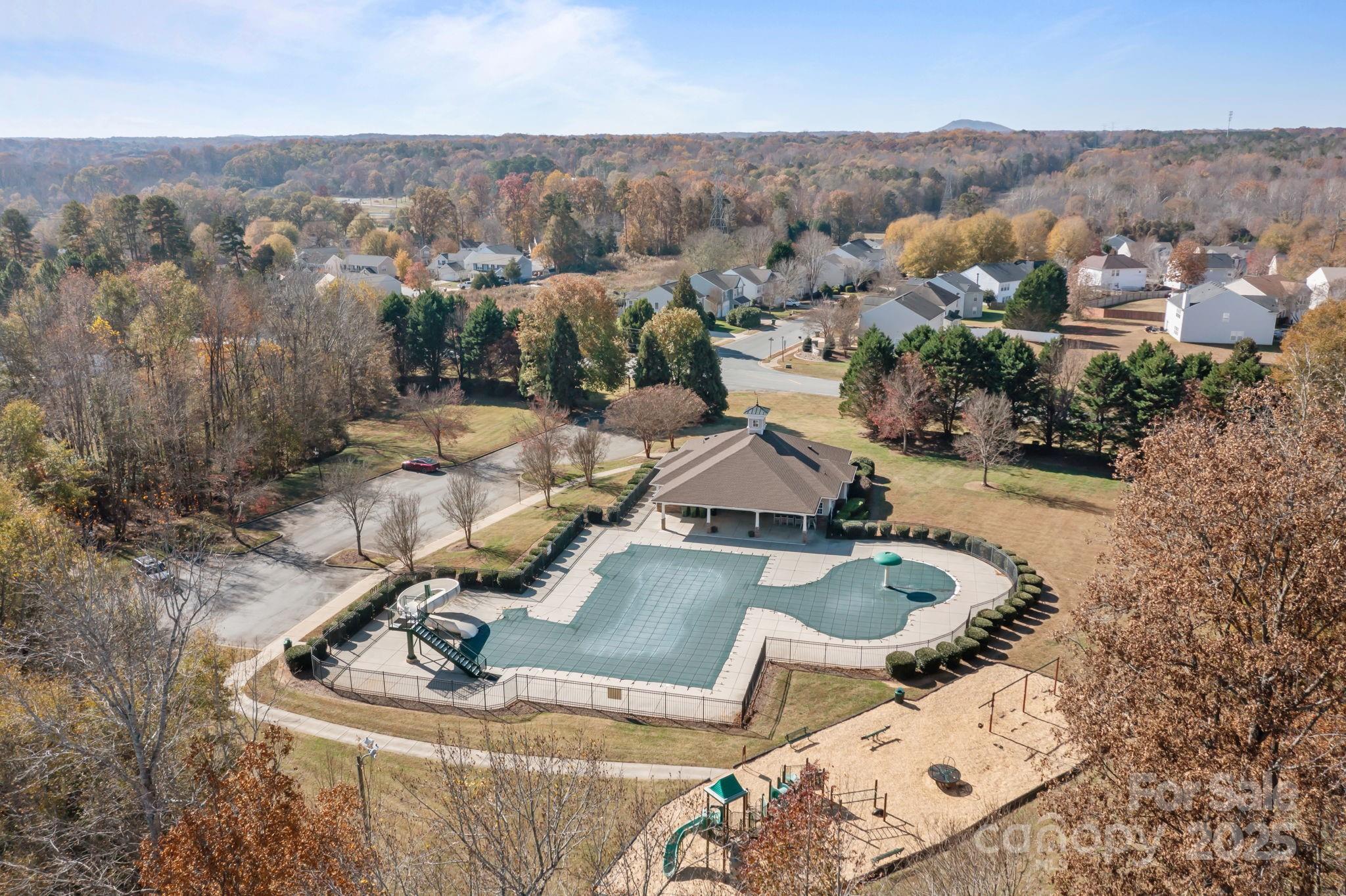 125 Devynn Ridge Court Mount Holly, NC 28120 - Photo 29 of 47 an aerial view of a house with outdoor space