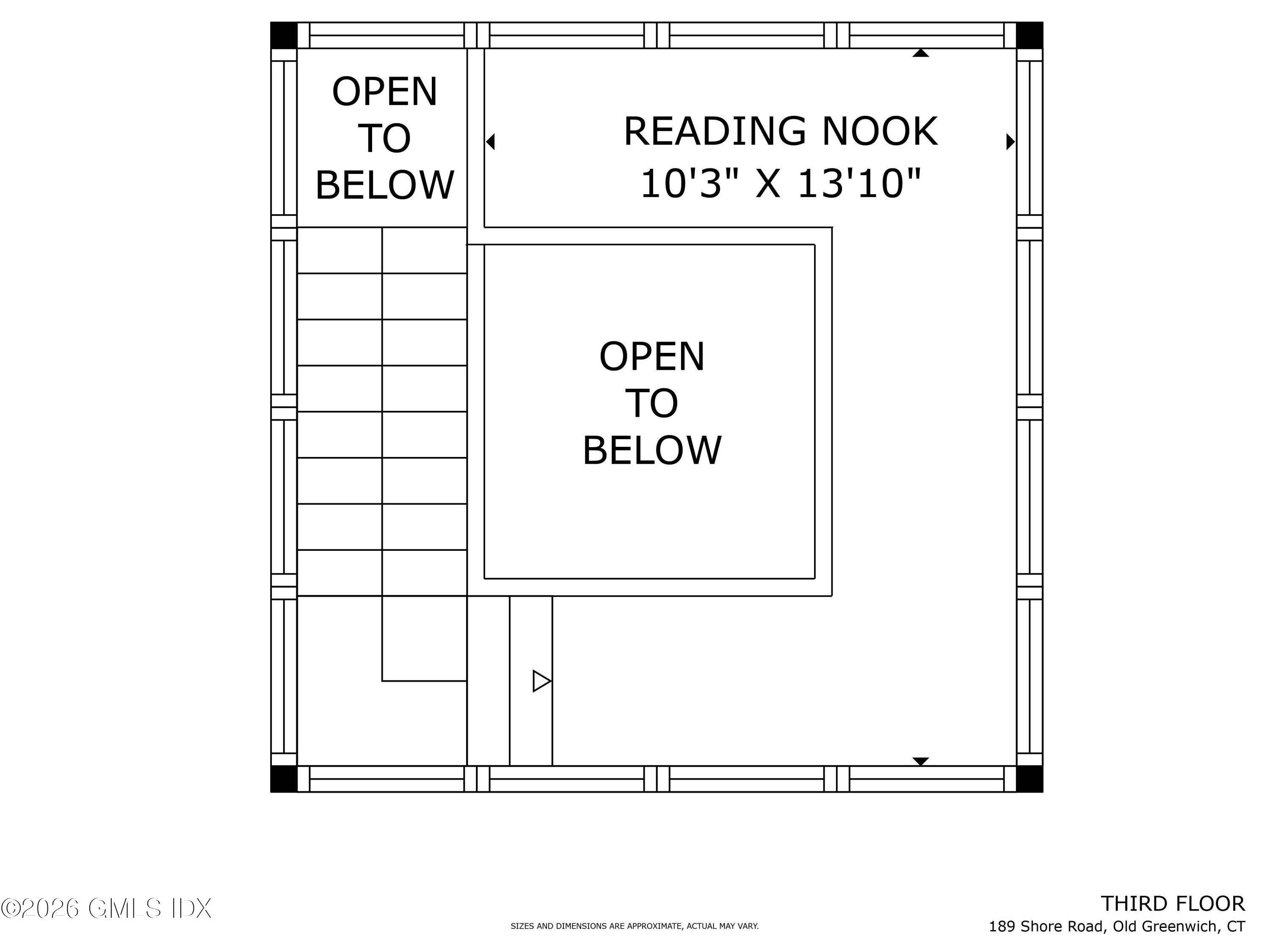 189 Shore Road Old Greenwich, CT 06870 - Photo 37 of 38 189 Shore Rd - 3rd flr - FLOOR PLAN