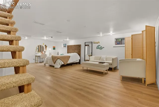 a view of a living room and a couch