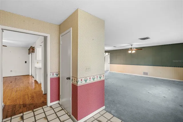 a view of an empty room