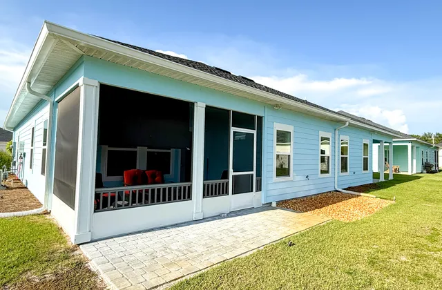 a view of a house with a outdoor space