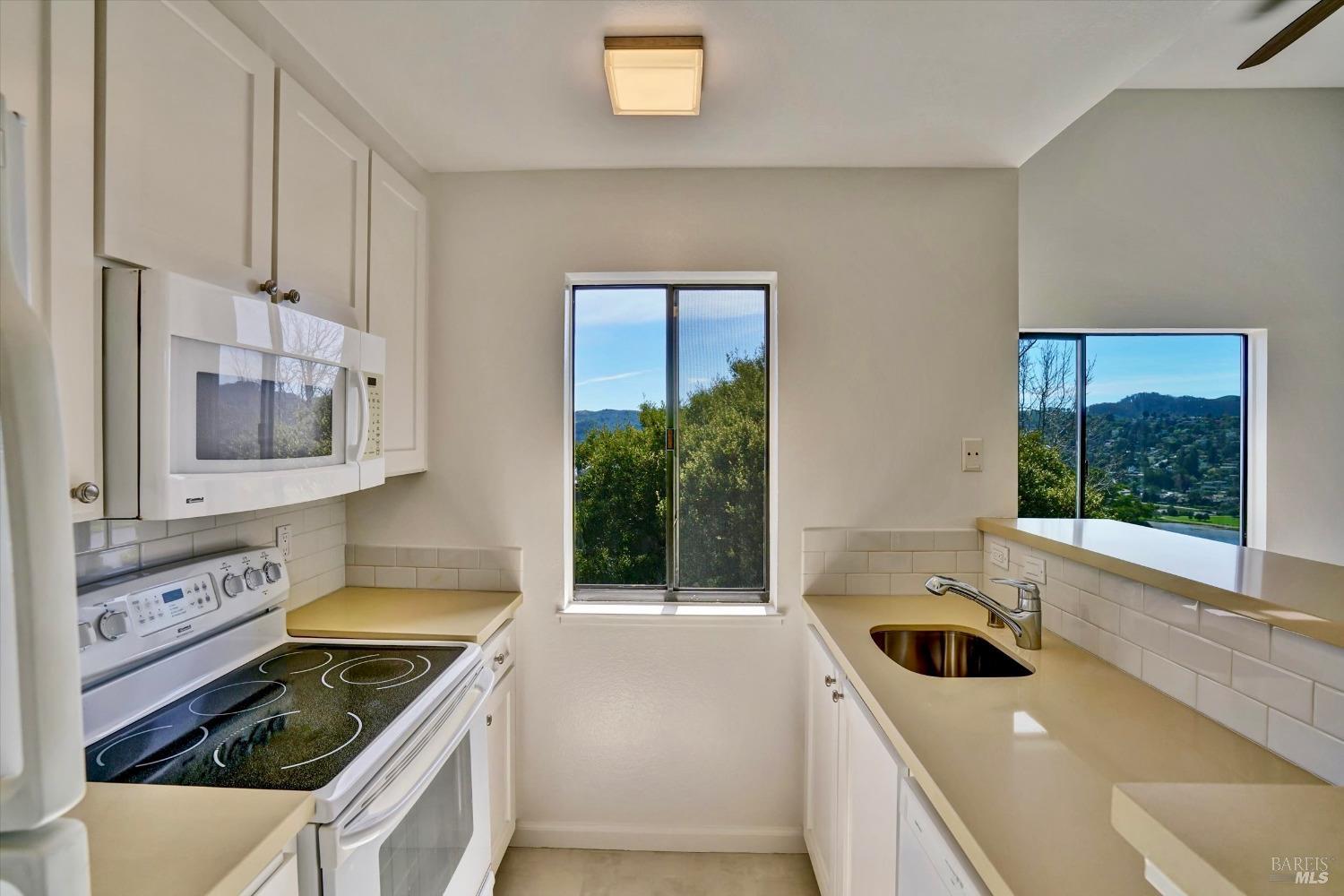 600 Seaver Drive Mill Valley, CA 94941 - Photo 6 of 30 a kitchen that has a sink and a stove