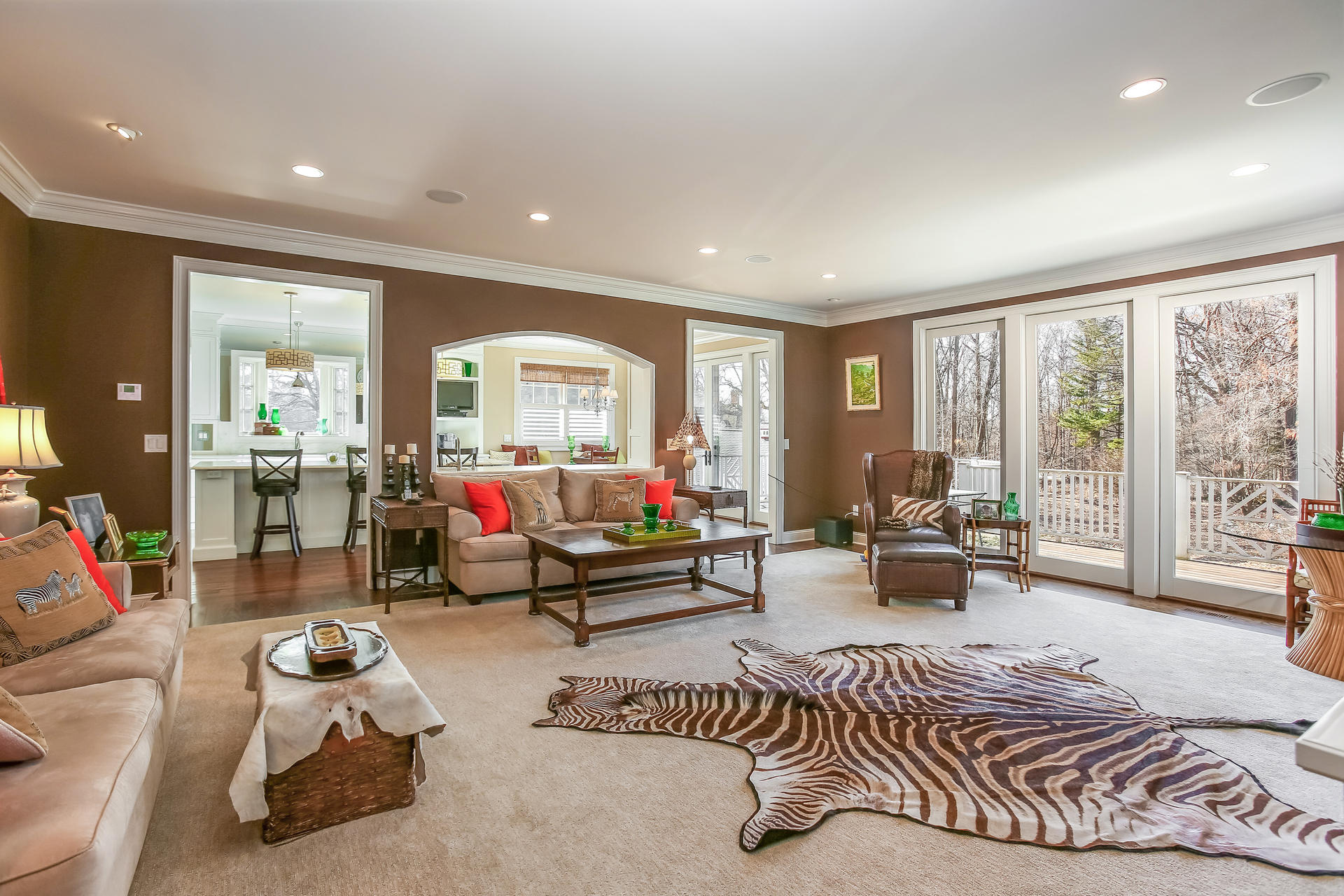 228 Ponus Ridge Road New Canaan, CT 06840 - Photo 10 of 47 a living room with furniture and a large window