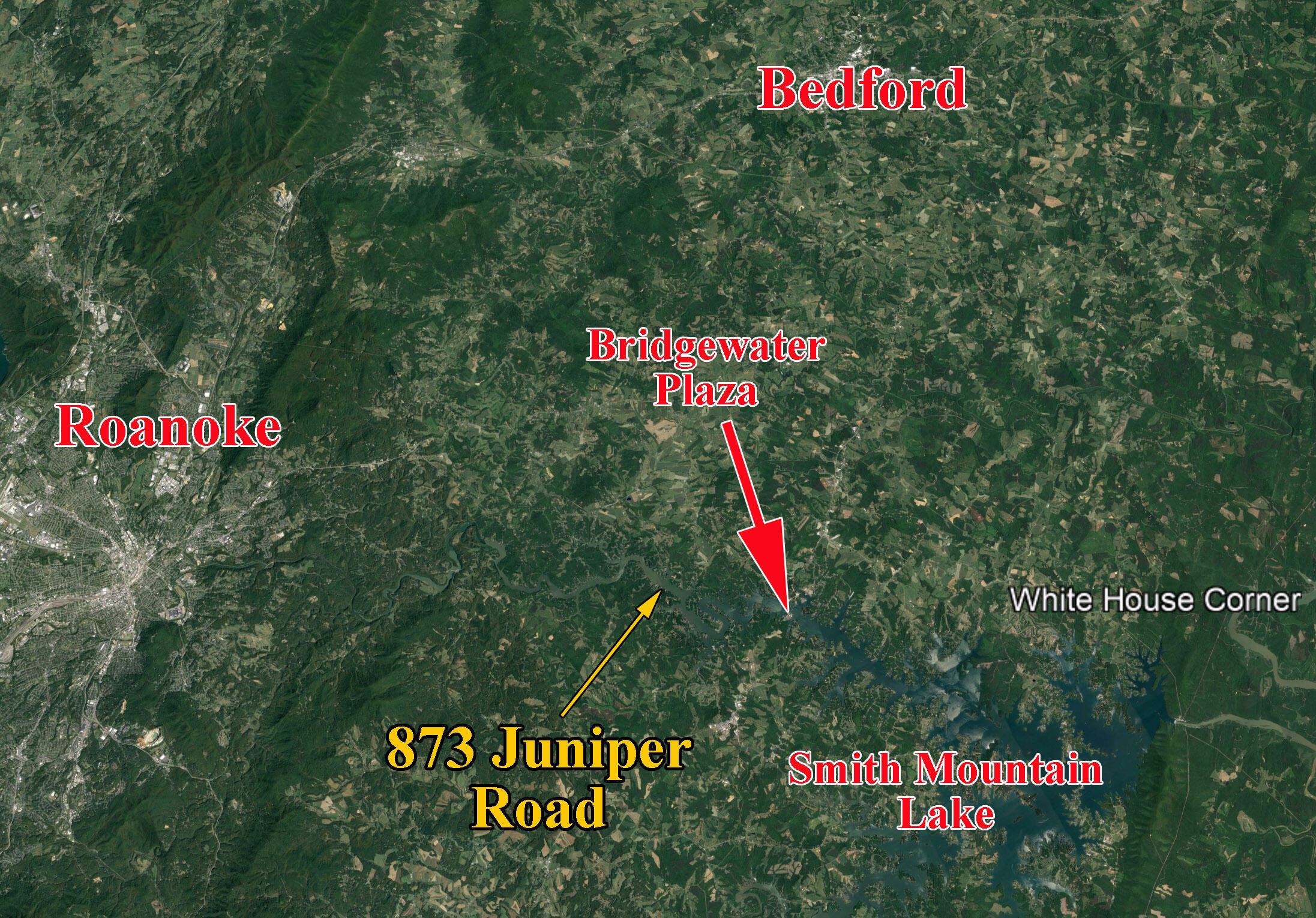 853 Juniper Road Hardy, VA 24101 - Photo 25 of 25 Roanoke and lake