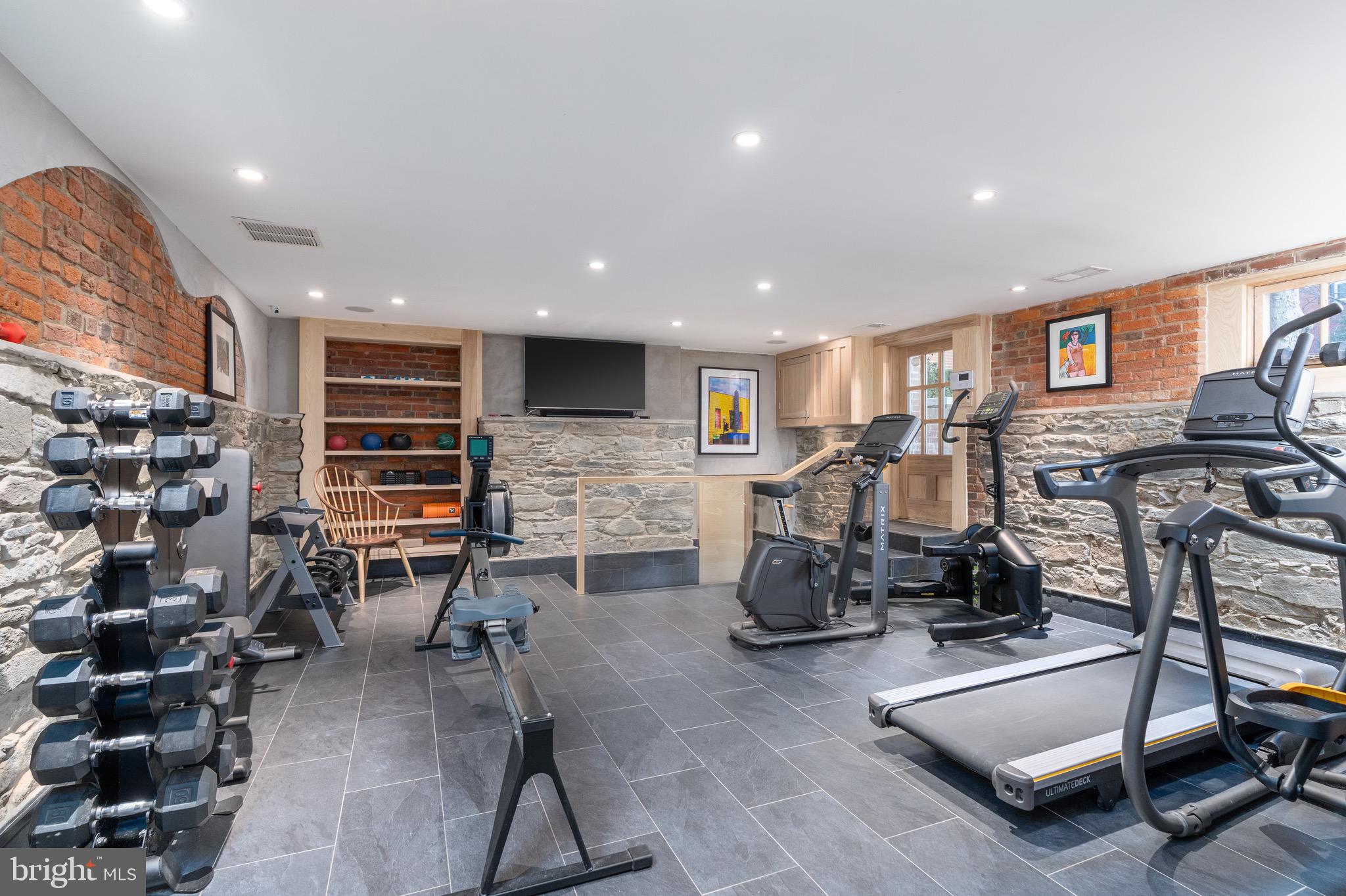 3003 N Street Northwest Washington, DC 20007 - Photo 55 of 127 Lower level gym/rec/living room