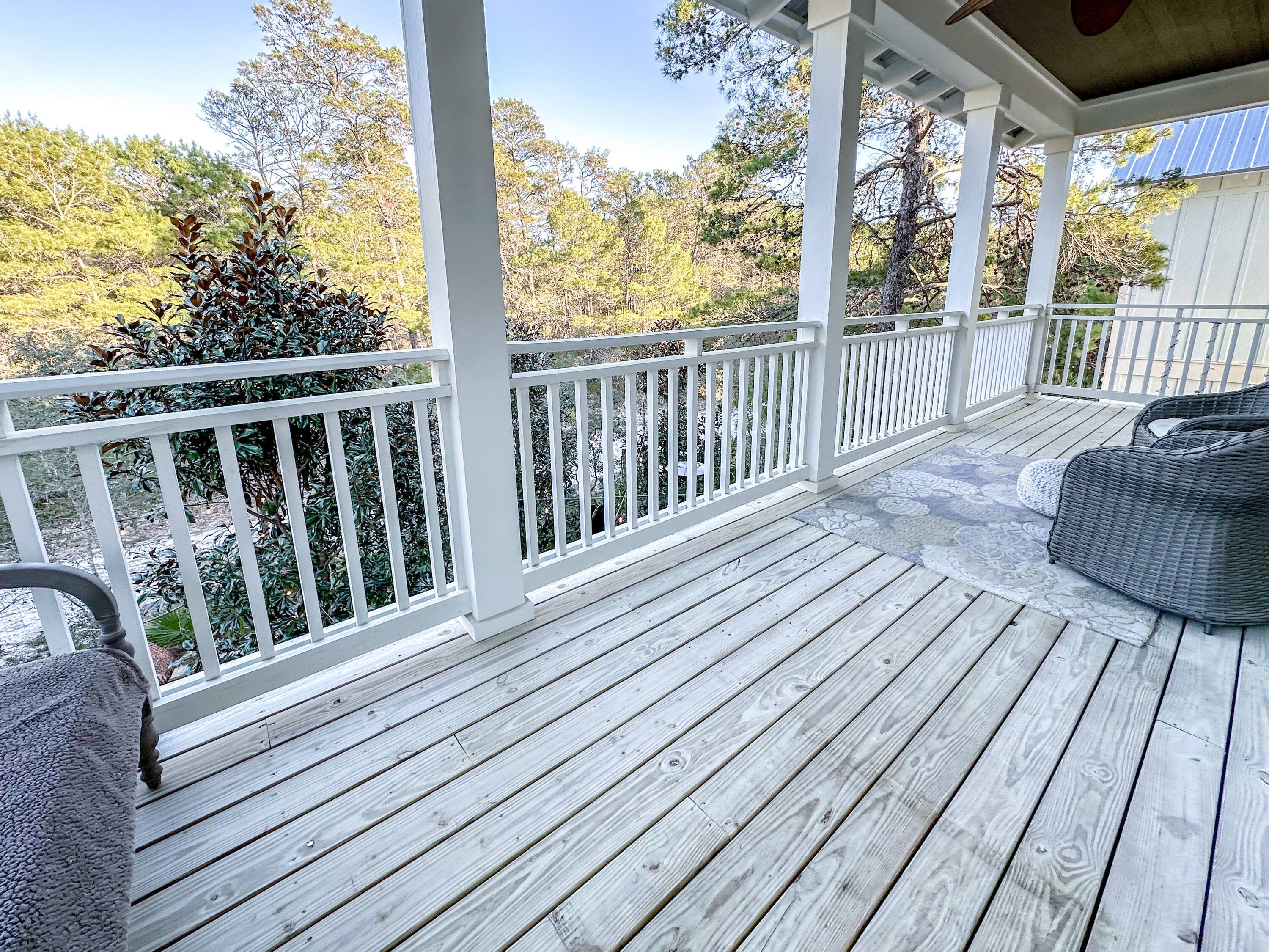 239 Matt's Way Santa Rosa Beach, FL 32459 - Photo 26 of 44 a view of balcony with wooden floor