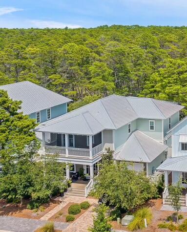 239 Matt's Way Santa Rosa Beach, FL 32459 - Photo 41 of 44 a aerial view of a house with a yard and lake view