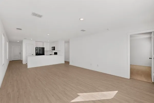 a view of a park with swings