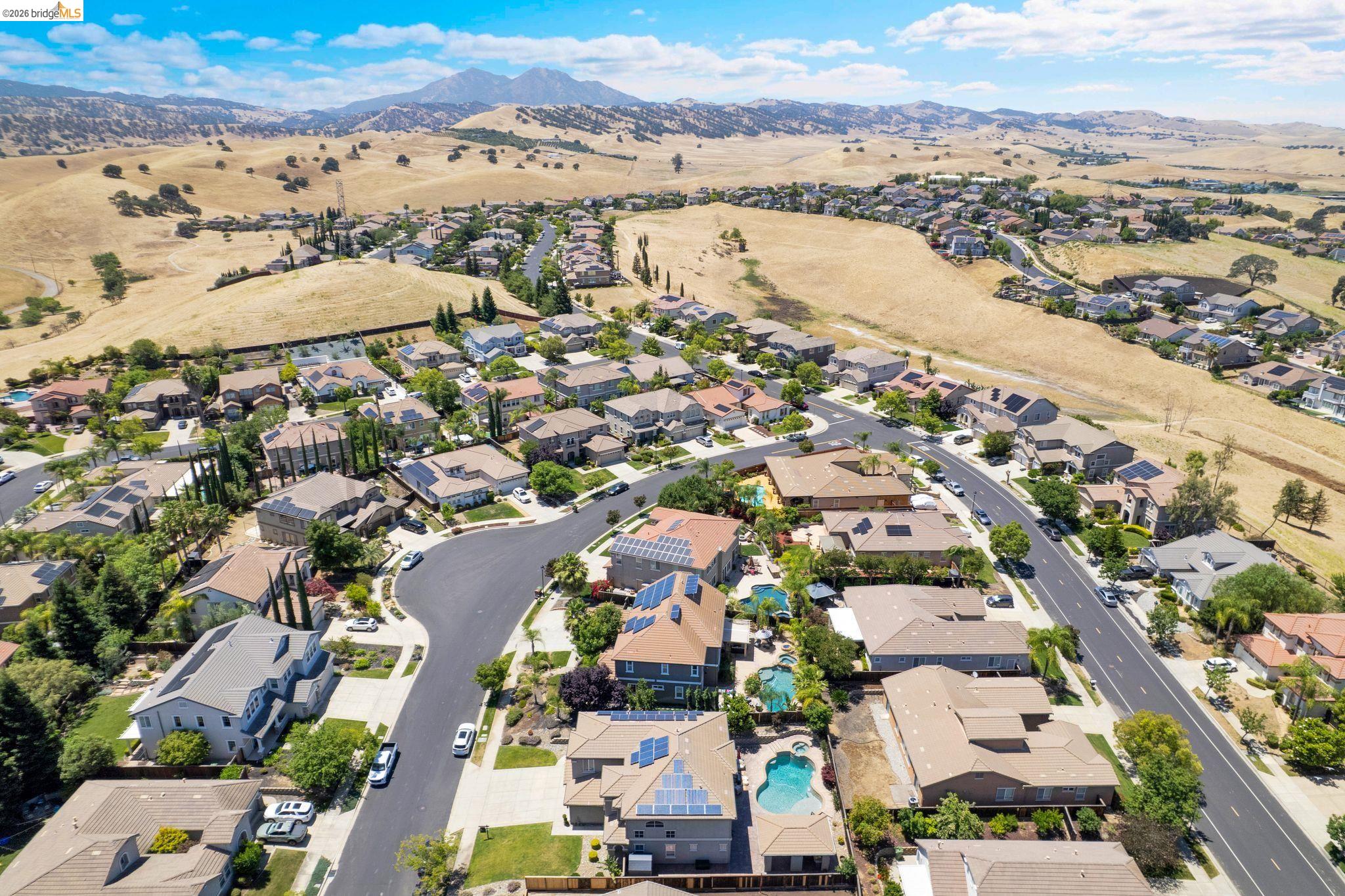2513 Winged Foot Road Brentwood, CA 94513 - Photo 38 of 45 Aerial view showcasing a residential community with varied architectural styles