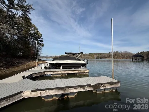 a view of a lake with a ocean view