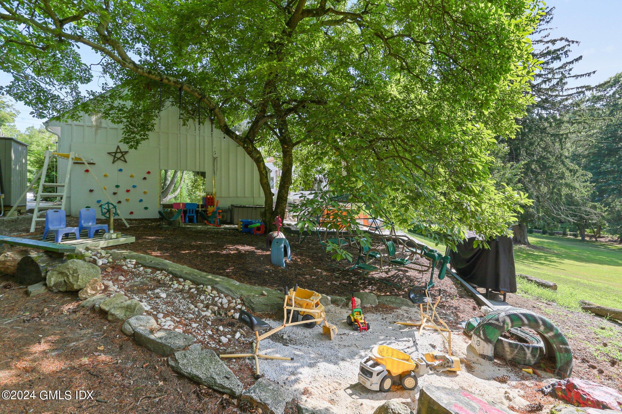 127 Dingletown Road Greenwich, CT 06830 - Photo 48 of 54 a backyard of a house with open trees