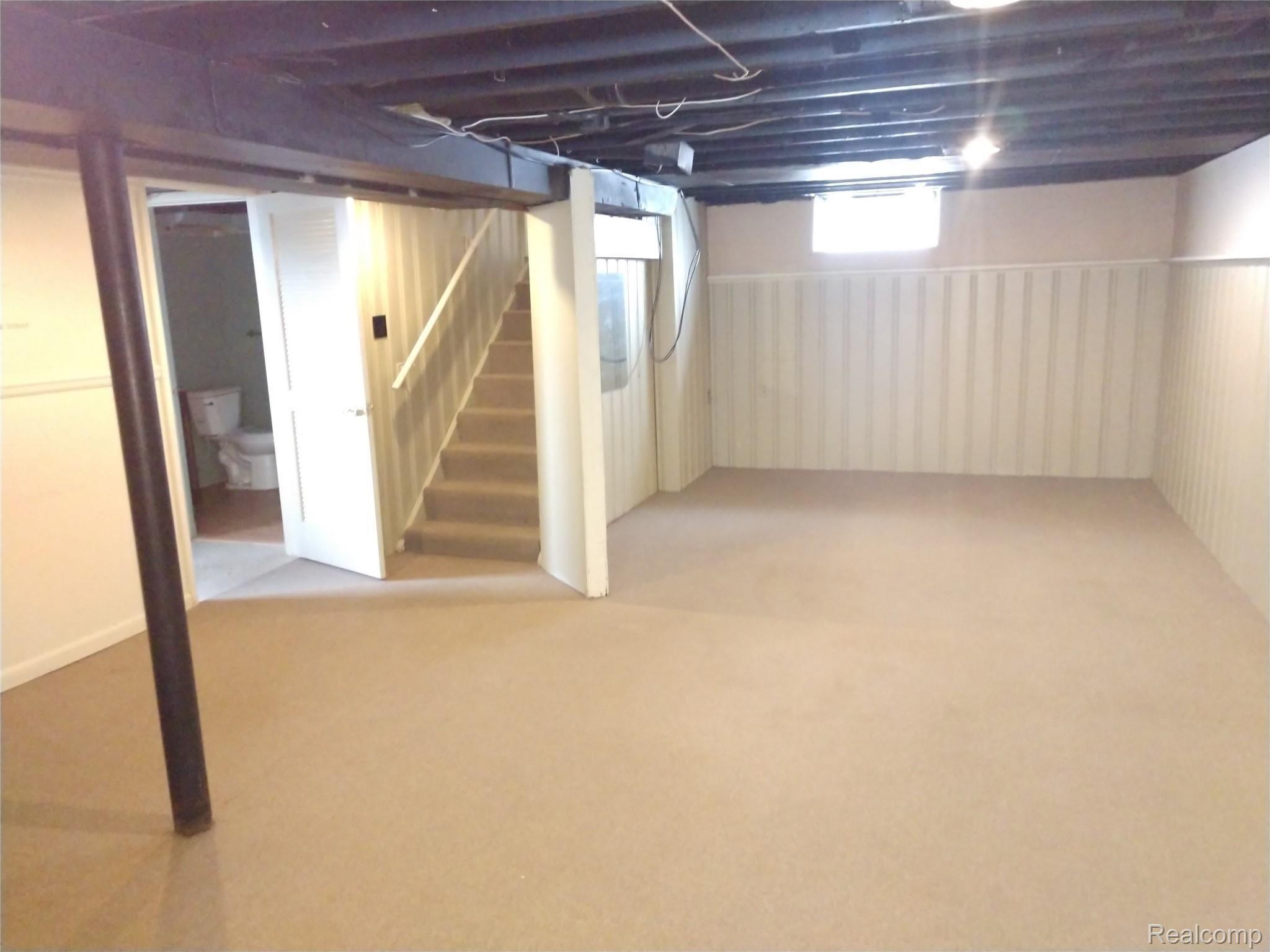 9820 Ruth Avenue Allen Park, MI 48101 - Photo 15 of 19 FULLY FINISHED BASEMENT. NOTE THREE PIECE BATH IN THE BACKGROUND.