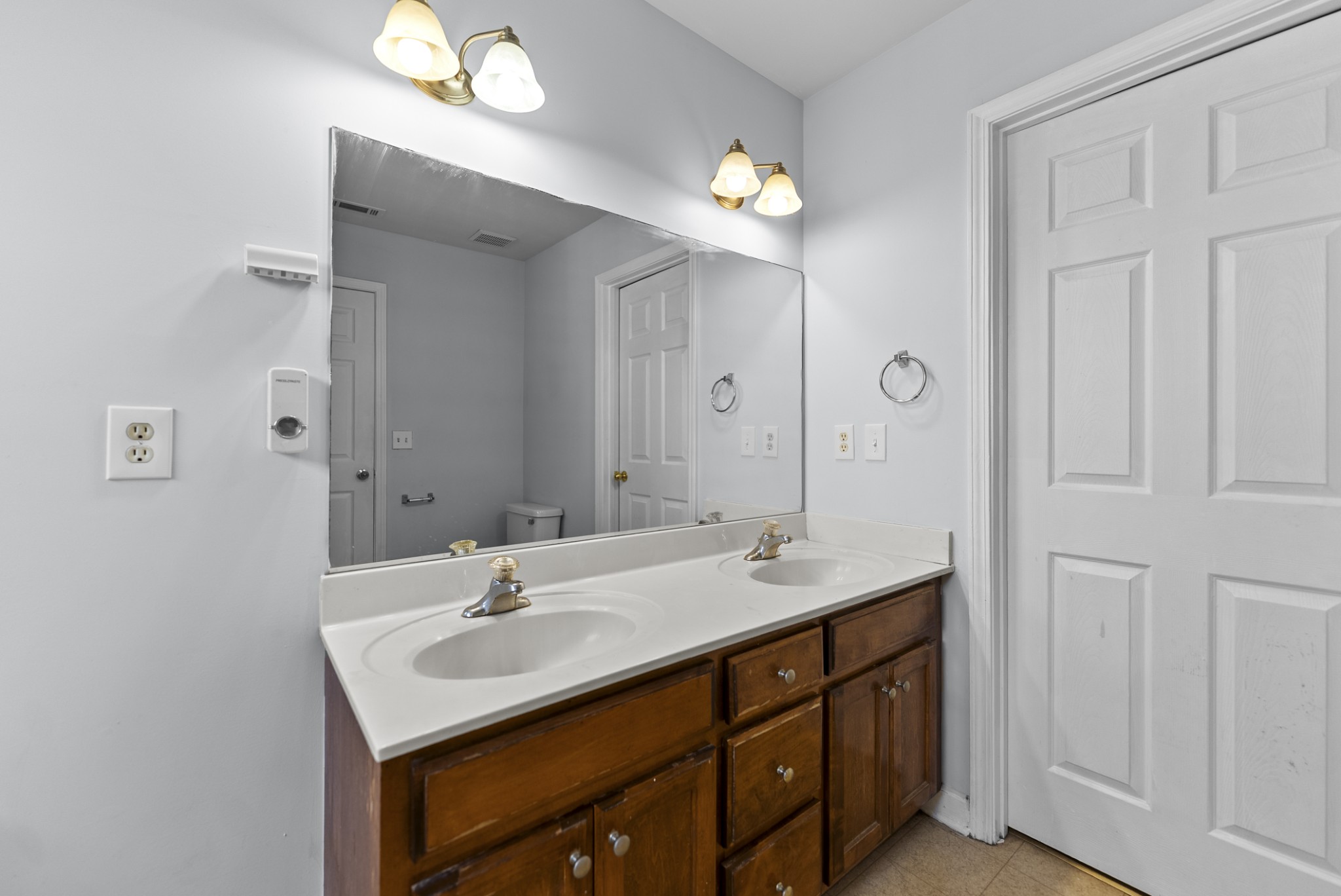 2849 Evergreen Ridge Point Nashville, TN 37217 - Photo 12 of 31 a bathroom with a sink and a mirror