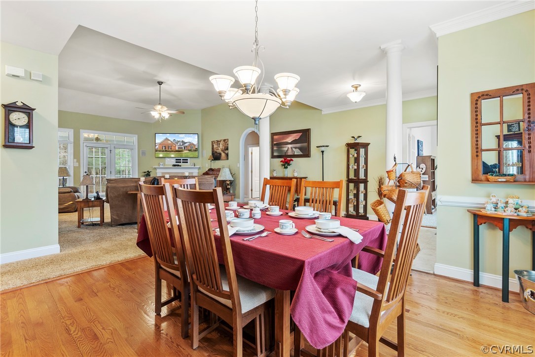 847 Club Ridge Terrace Chester, VA 23836 - Photo 8 of 35 a view of a dining room with furniture
