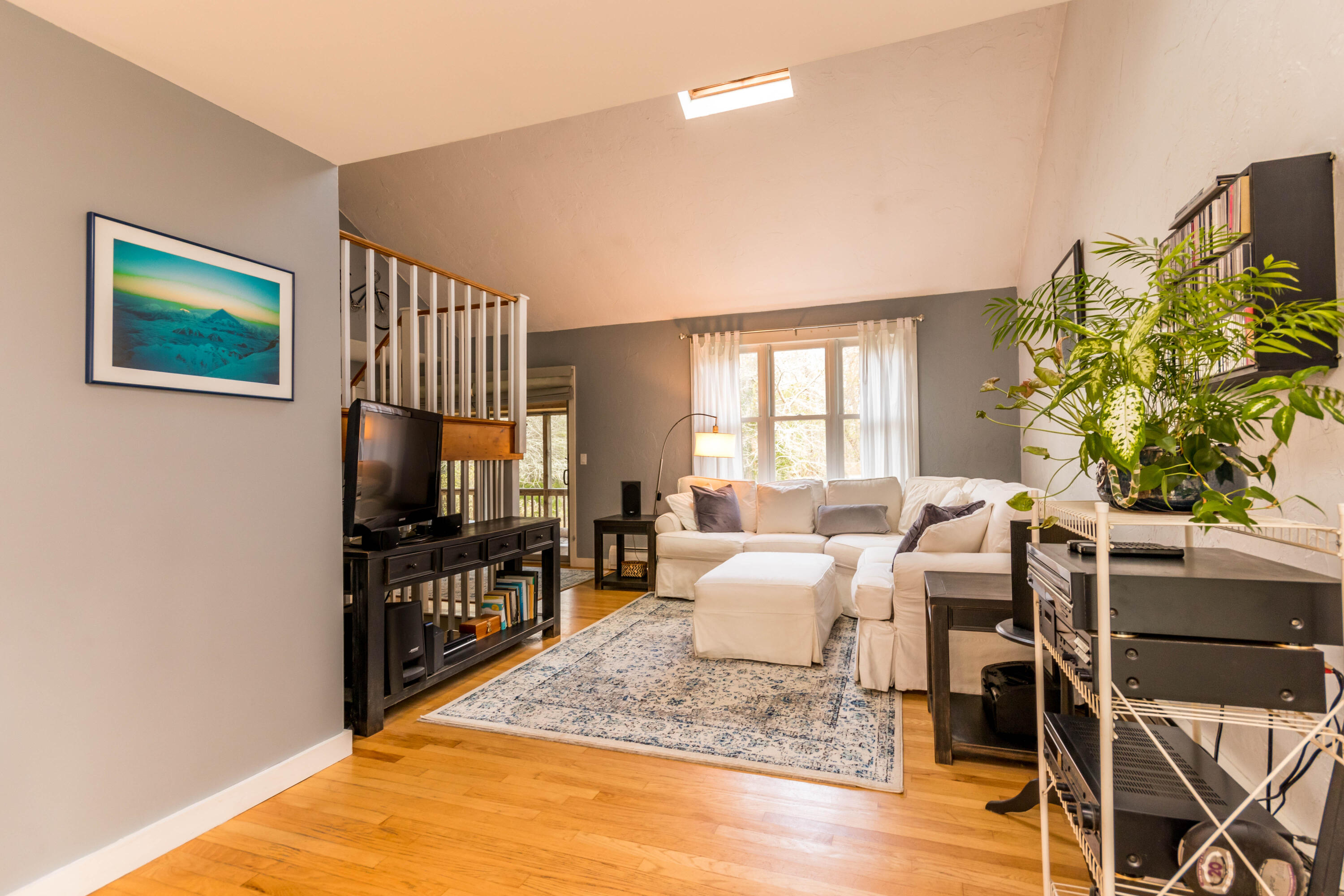 141 Long Pond Road Brewster, MA 02631 - Photo 10 of 58 Living room with skylight