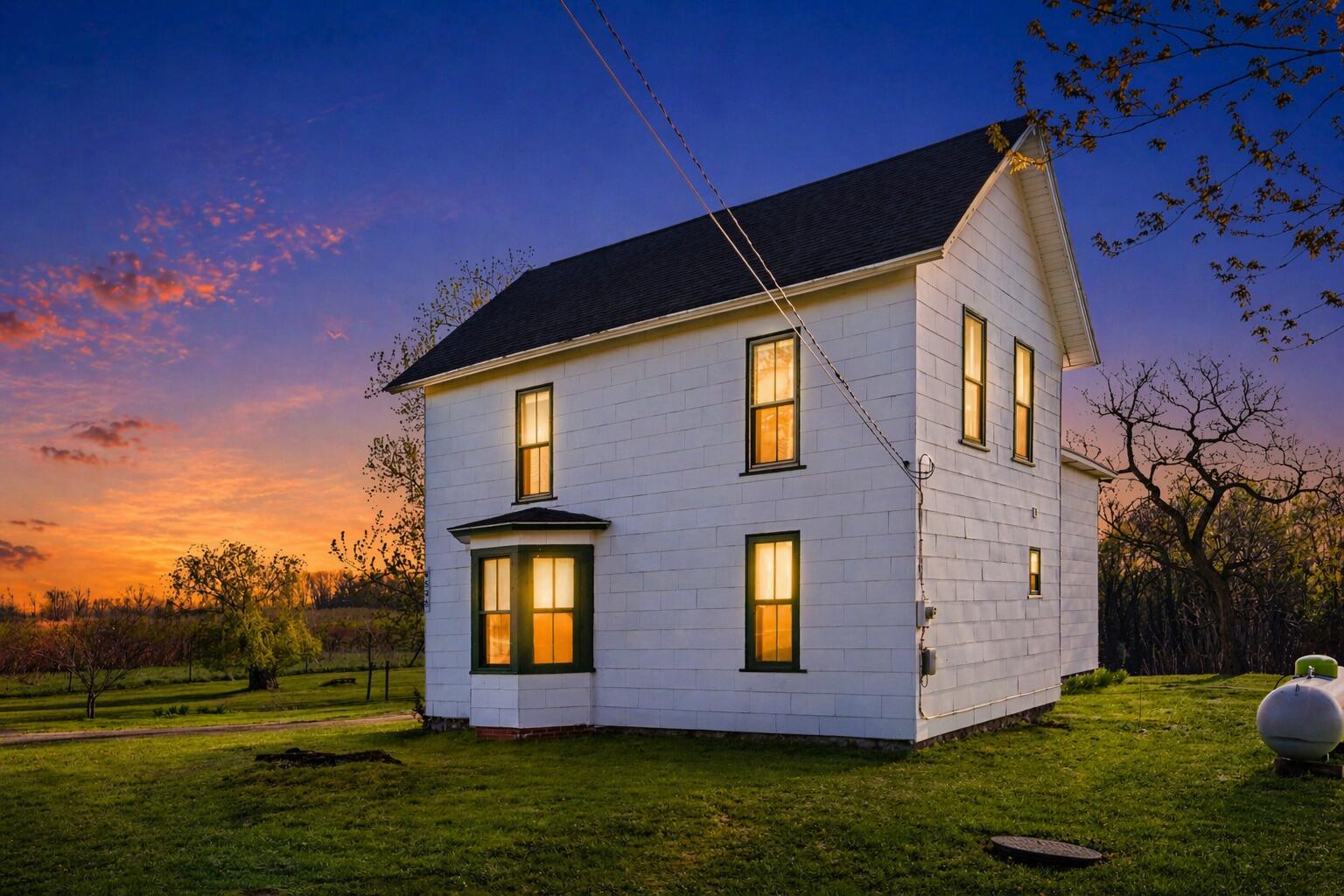 6555 North Coloma Road Coloma, MI 49038 - Photo 2 of 34 Front Twilight