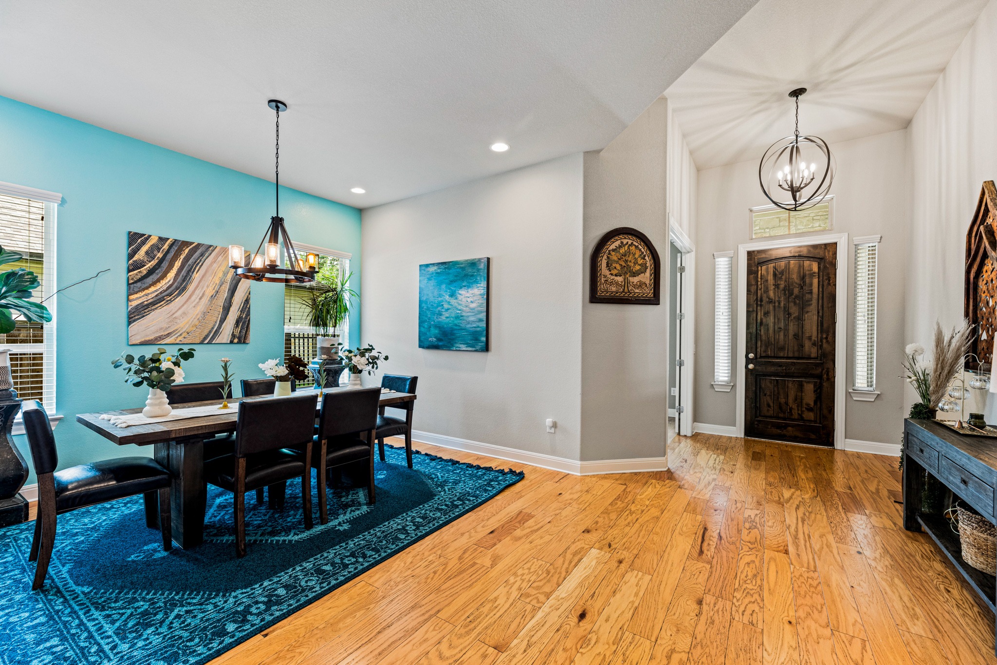 108 Redtail Lane Leander, TX 78641 - Photo 15 of 39 Solid wood, heavy entry door; you'll feel the difference.