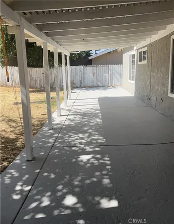 a view of a porch