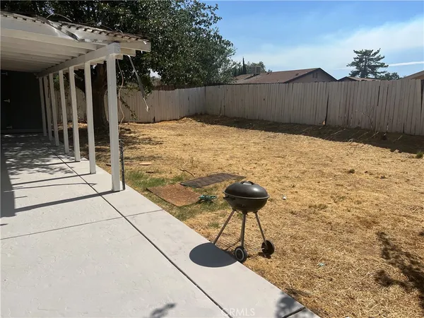 a backyard of a house