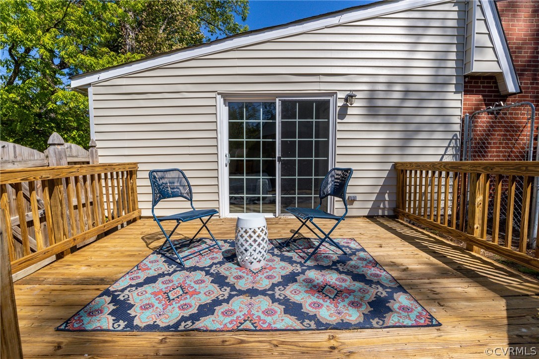8908 Penguin Road Henrico, VA 23229 - Photo 36 of 46 Rear deck located off the master bedroom.