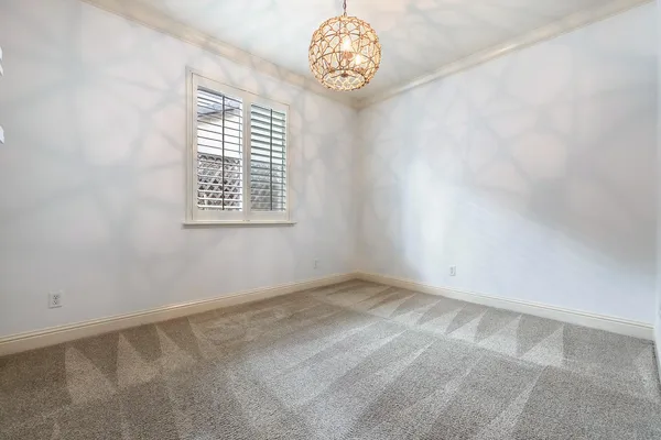 an empty room with a empty space