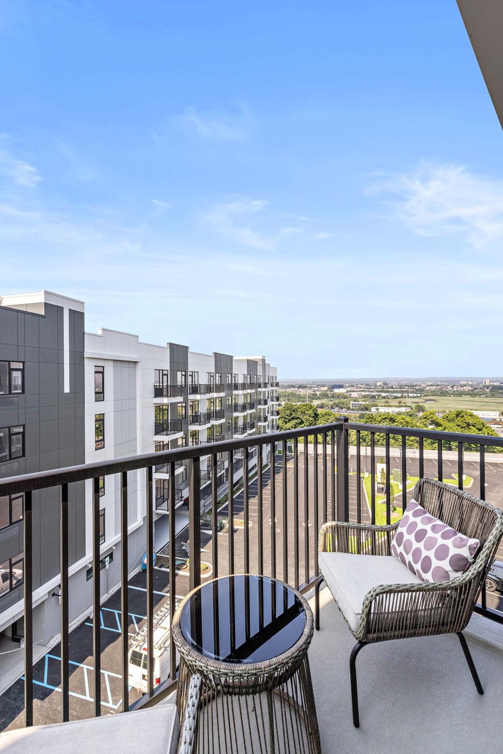 5711 John F. Kennedy Boulevard, Unit 306 North Bergen, NJ 07047 - Photo 21 of 31 a view of a balcony with furniture