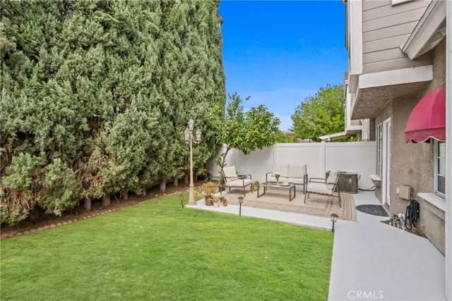 a view of an outdoor sitting space