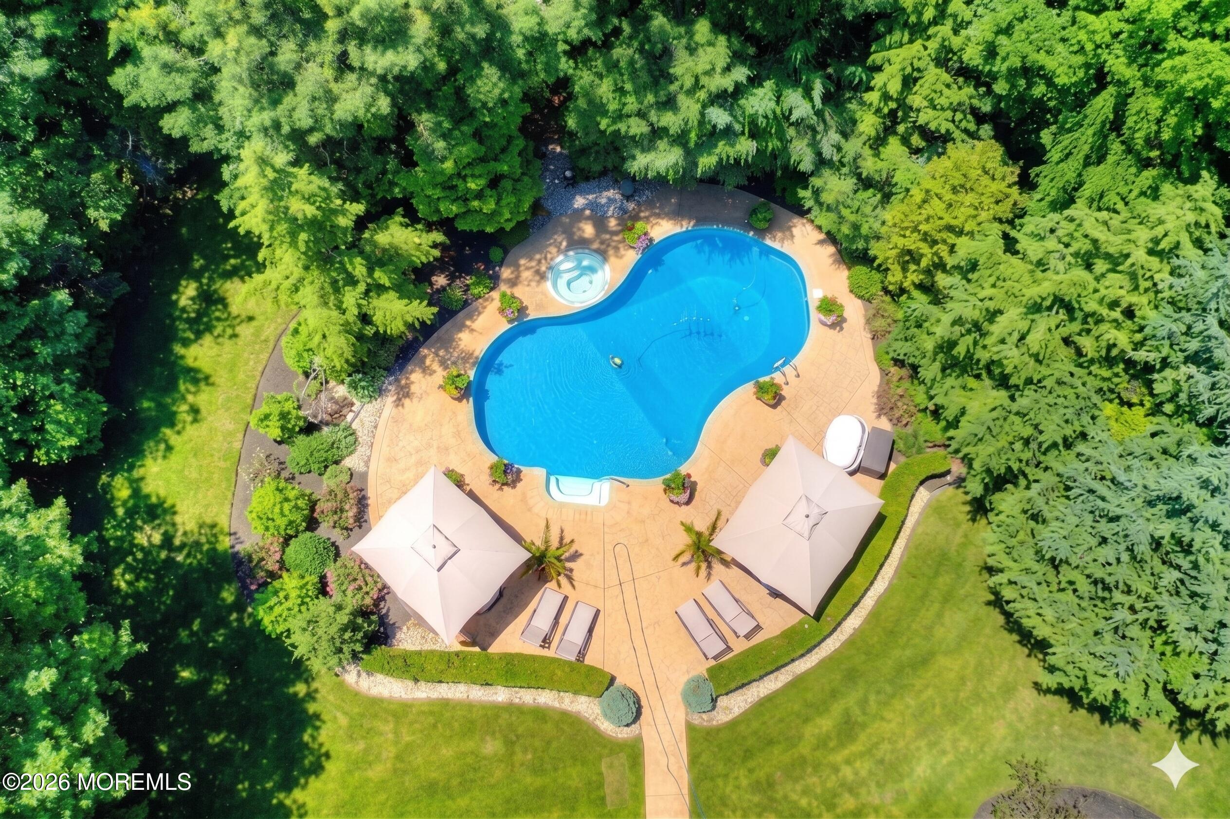 2 Mehar Court Jackson, NJ 08527 - Photo 3 of 47 an aerial view of a swimming pool