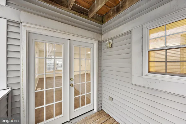 a view of front door