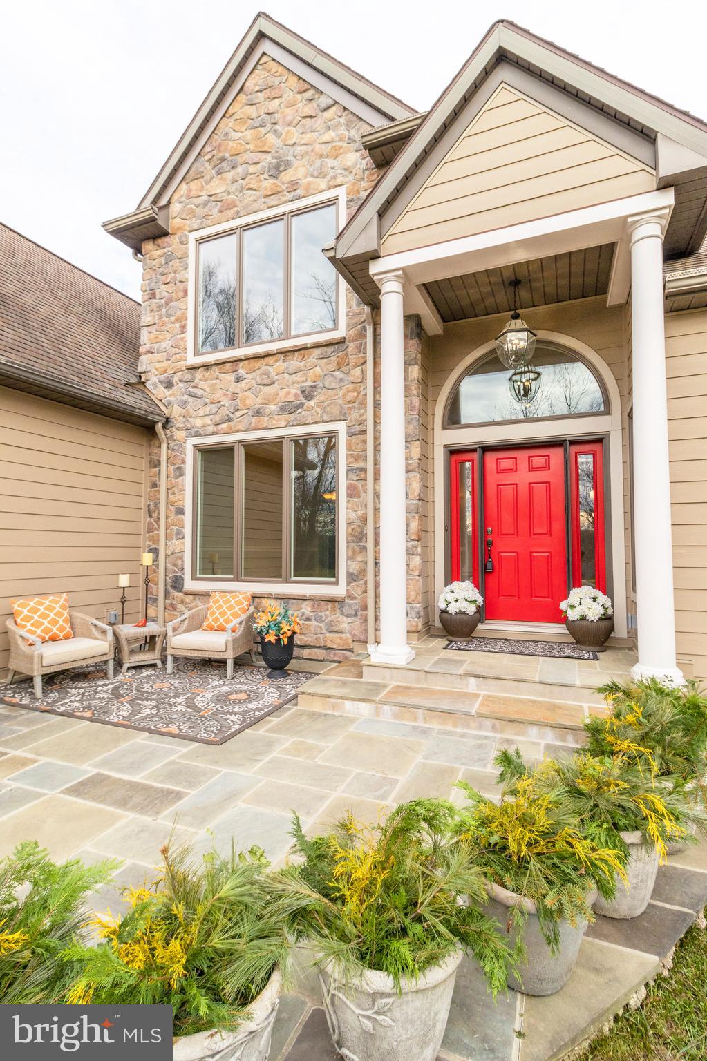 1701 Warpath Road West Chester, PA 19382 - Photo 3 of 51 Beautiful Front Entry with Slate Patio