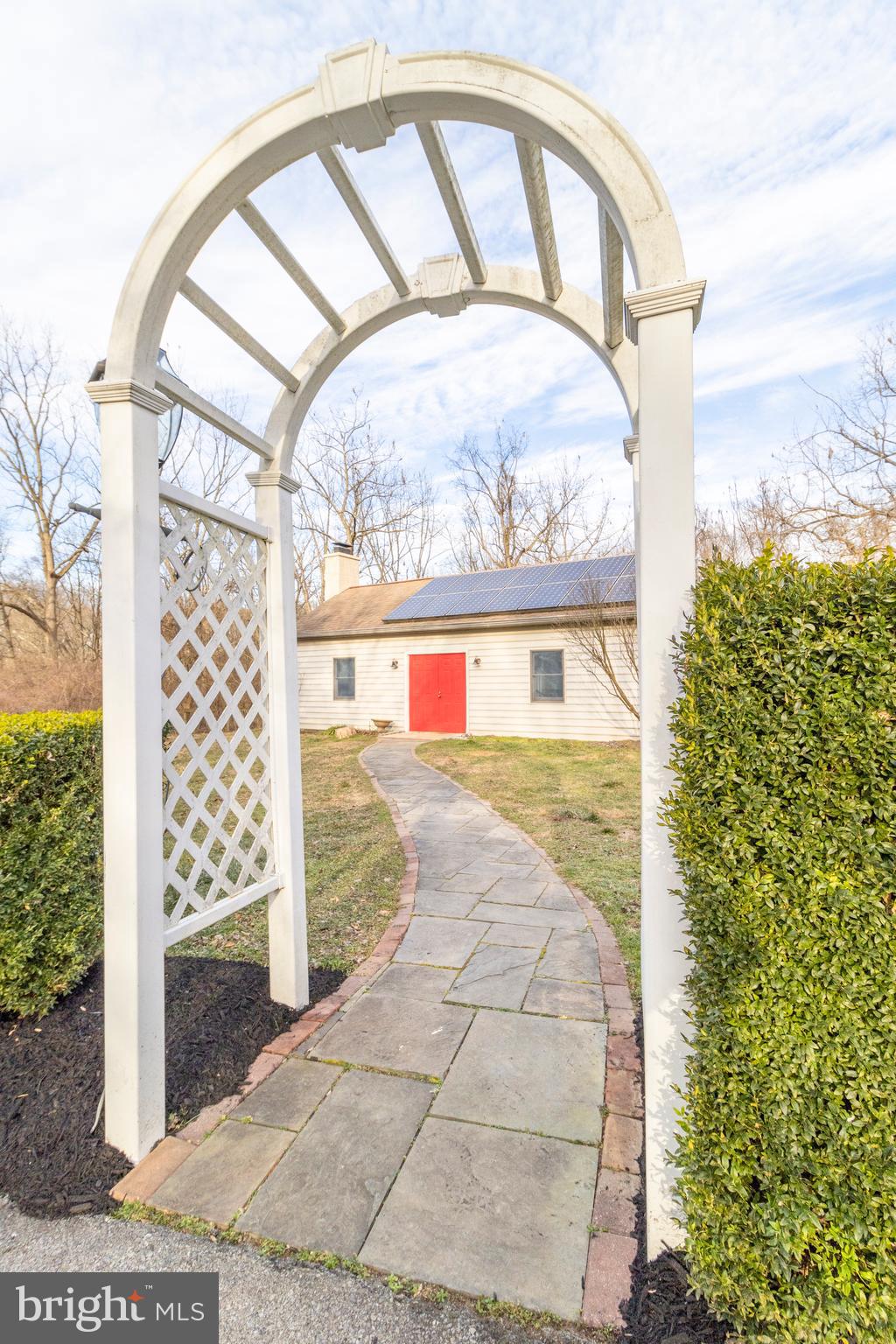 1701 Warpath Road West Chester, PA 19382 - Photo 48 of 51 Beautiful Entry to Work Shop from Driveway/Parking