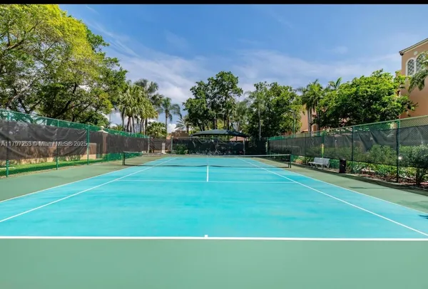 a view of a tennis court