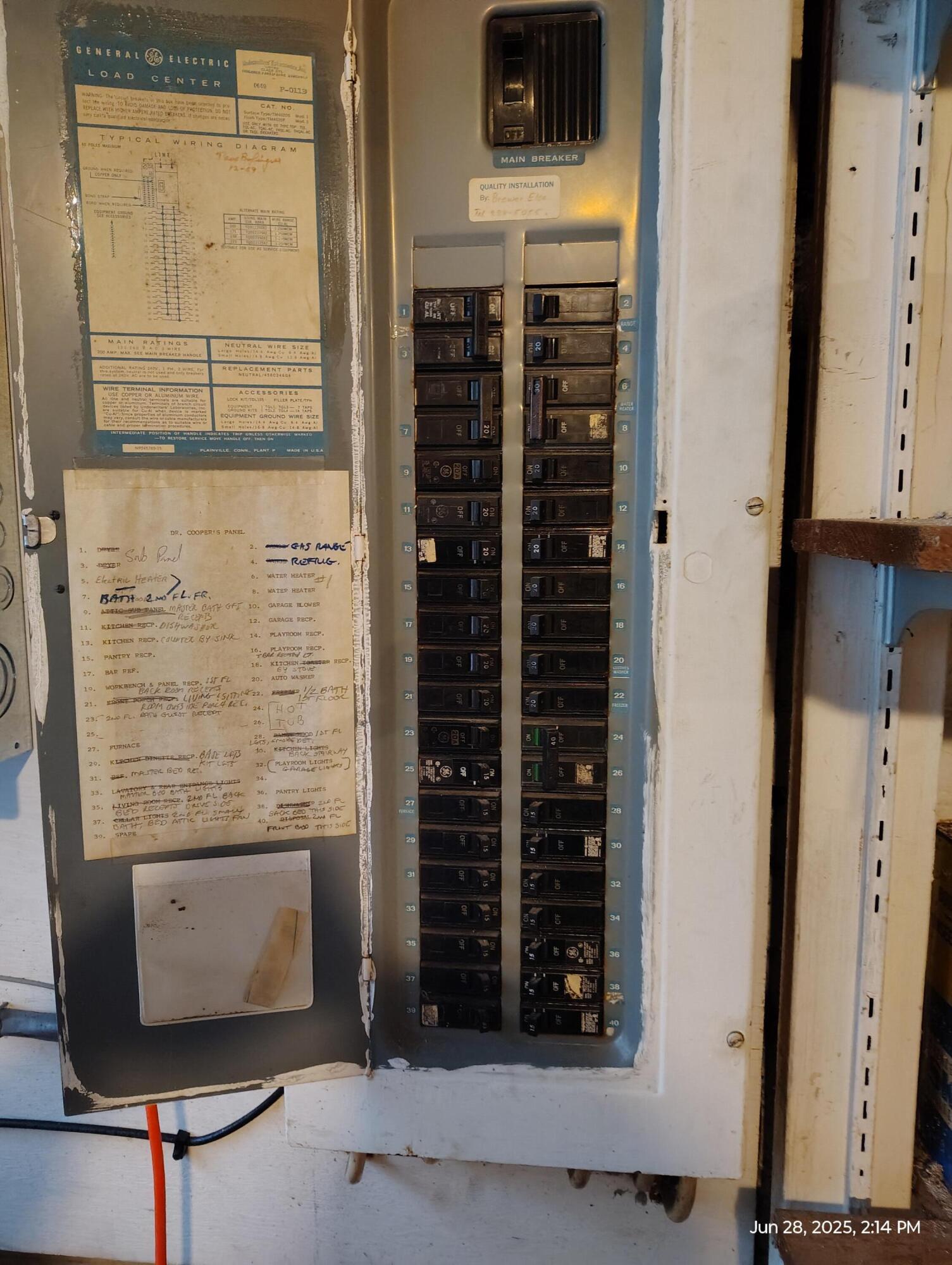 18 Wayman Lane Bar Harbor, ME 04609 - Photo 58 of 62 Main Breaker Panel