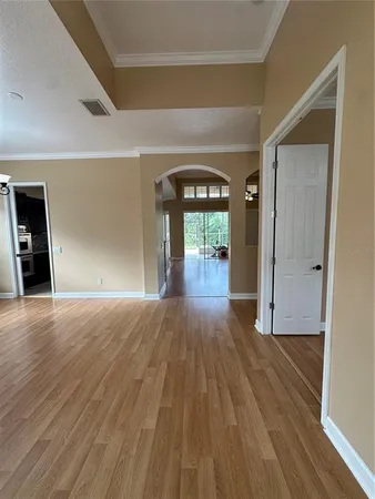 wooden floor with a window