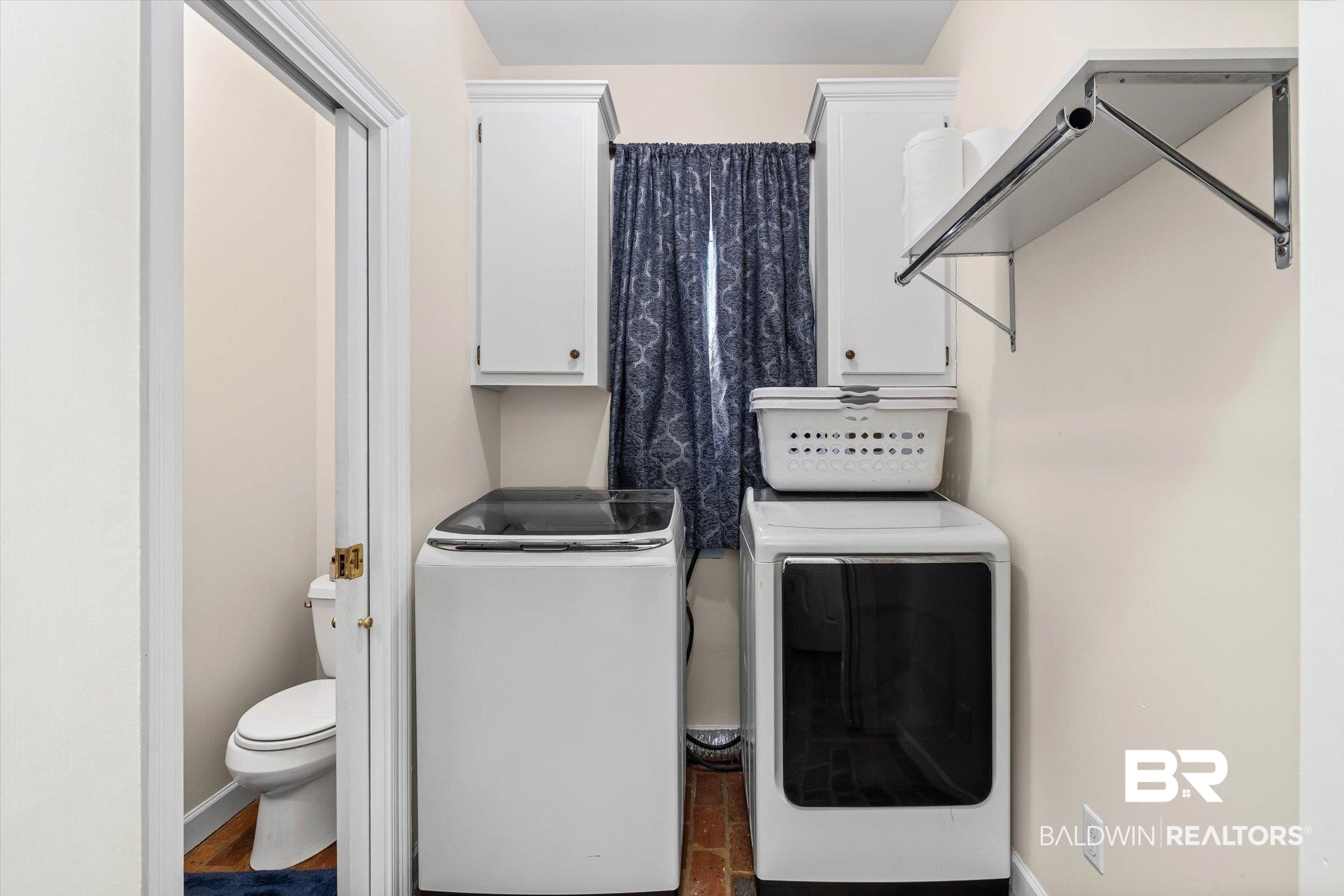 4851 Audubon Drive Mobile, AL 36619 - Photo 18 of 46 Washroom with cabinet space and washer and clothes dryer